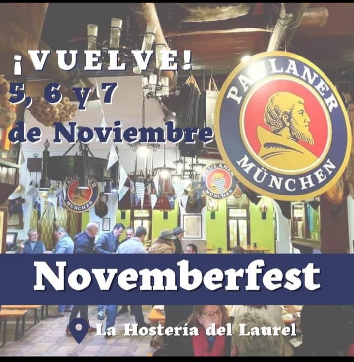 Días 5, 6 y 7 de Noviembre: Oktoberfest. “Fiesta de la Cerveza”.